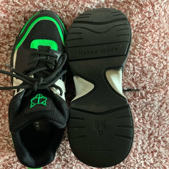 Naked Wolfe Tracer Lime Green sneakers size 6 - Picture 4 of 4